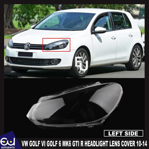 Left headlight lens cover - lens, for
