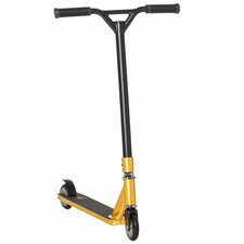 HOMCOM Stunt Scooter Entry Level Tricks Scooter for 14+ Beginners, Gold