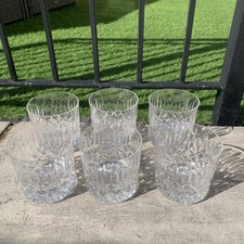 Set Of 6 Dartington Crystal Whiskey Tumblers