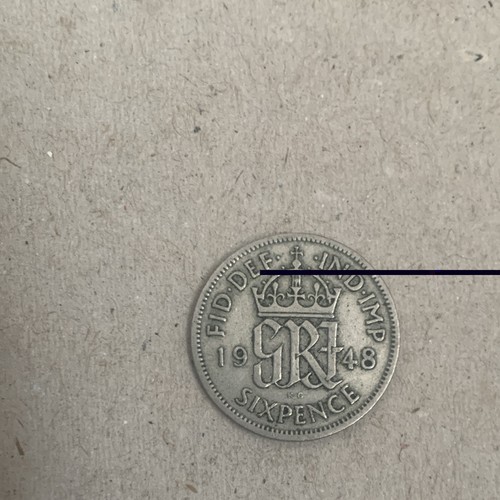 1948 george sixpence - 1948, vi