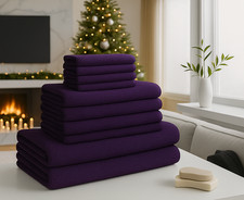 10 Piece Towel Hotel Quality 100% Egyptian Cotton Face Hand Bath Towel Bale Set