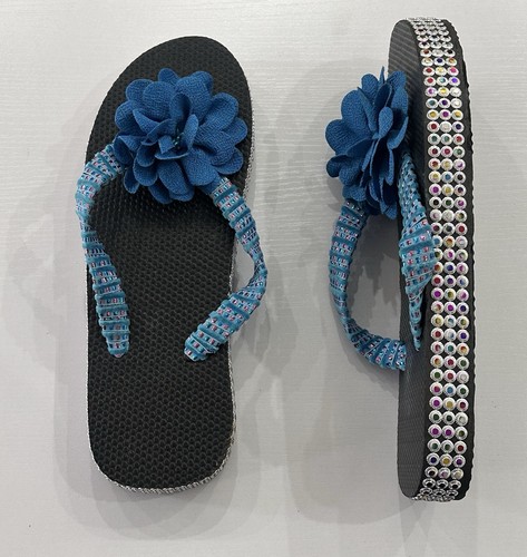 Women blue black flat - women’s,