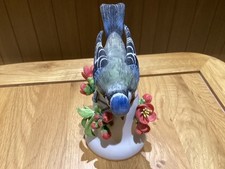 Franklin Mint Ceramic Bird Bell ~ The Blue Tit ~ Peter Barrett 1981 ~ Excellent