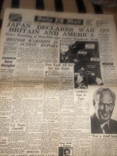 WW 2 Daily Mail  08/12/1941  Newspaper