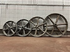 Cast iron wheels Shepherds Hut