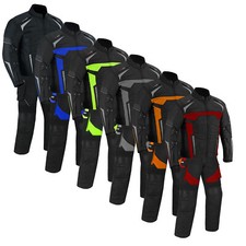 Motorcycle Waterproof Armoured Jacket and Trousers Bike Motorbike Suit Mens CE
