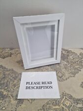 Frame Company Rickman Box 3D Photo Frame, Wood, White with Off-White Mount, 10x8