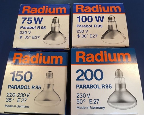 Radium parabolic mirror lamps - mirror,