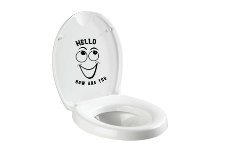 Toilet seat decals funny vinyl - seat,