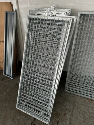 New galvanised cage panel - galvanised,