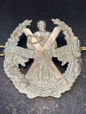 Liverpool Scottish, Cameron Highlanders, Original British Army Cap Badge.