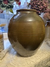 French Glazed Vintage Pottery Vase Studio Pottery Glazed