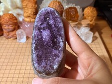Natural Amethyst Geode Quartz Crystal Cluster - 165 Grams (#147)