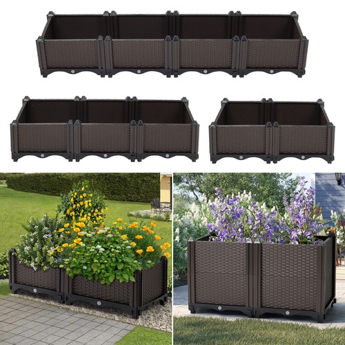 Elevated modular rattan plant - modular,