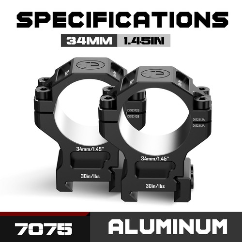 Discoveryopt 7075 scope rings - 7075,