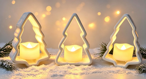 Christmas tree tealight - christmas,