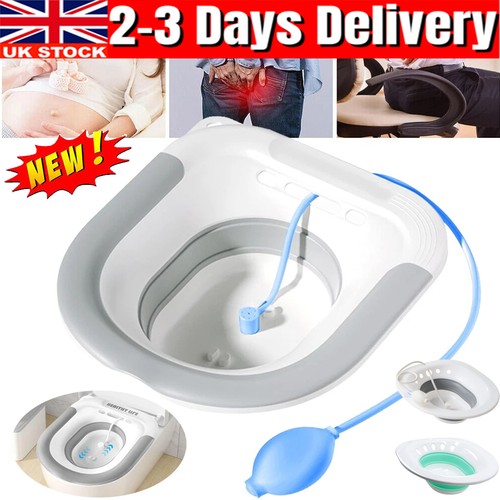 Foldable sitz bath for toilet - bath,