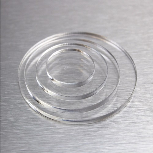 Acrylic clear disc laser cut - laser,