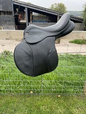 18 Inch Adjustable Saddle Company Jump Saddle. Black