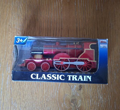 Red steam locomotive model - red,