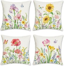 Bonhause Spring Floral Cushion