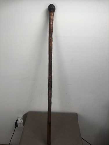 Antique japanese carved bamboo - antique,