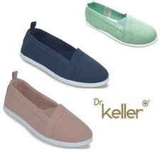 Womens Dr Keller Slip On Pumps Shoes Ladies Casual Summer Trainers Uk Size 3-8