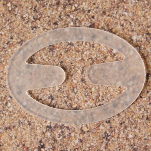 Bra clips clear oval - 5, x
