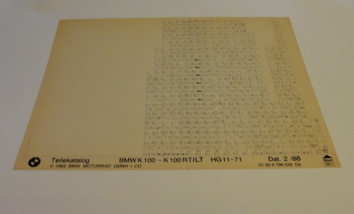 Microfiche spare parts catalog - spare,