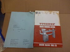 Denford Viceroy Model TDS wood turning lathe manual