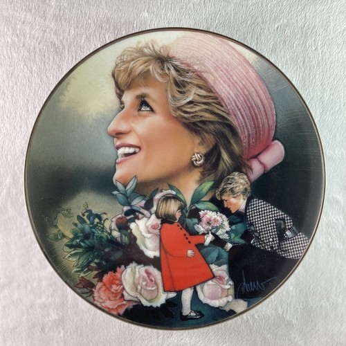 England rose plate - plate, diana