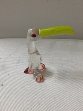 Pirelli Glass:Glass Toucan Bird Figure,Glass Toucan Bird Ornament