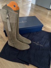 Fairfax and Favour Regina Tall Taupe Boots Size 8 Narrow Fit