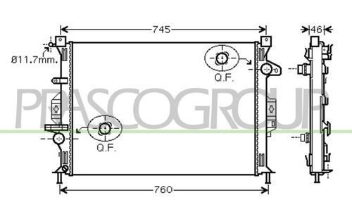 Fits ford max radiator - fits,