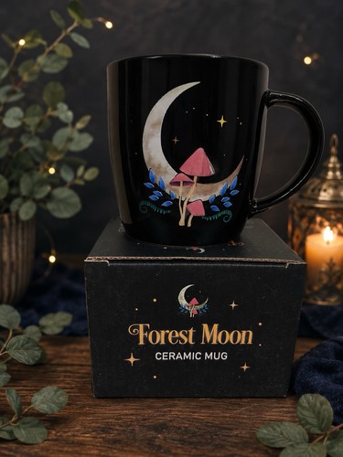 Forest moon ceramic mug coffee - mug,