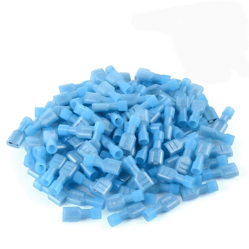 Blue female spade crimp - female,