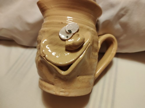 Mustard colour ceramic ugly - colour,