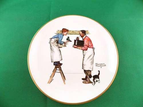 Norman rockwell plate - plate, "a