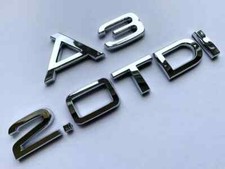 Chrome A3 2.0TDI badge