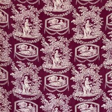 Antique Linen toile de jouy Purple Roman motif monochromatic toile motif classi