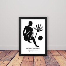 Framed Henri Matisse Black and