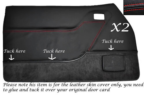 Red stitch front - red,