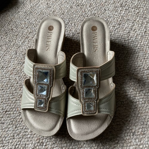 Pavers gold jewel sandals - pavers, size