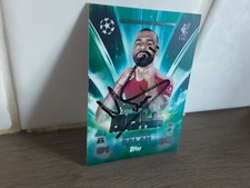 LIVERPOOL - MOHAMED (MO) SALAH Hand Signed Topps UEFA Attax Football trade card
