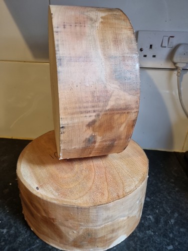Large beech bowl - , 10x4¼