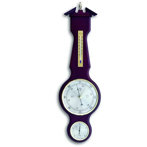 Mahogany banjo barometer - mahogany,