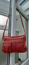 Clarks Red Leather Shoulder