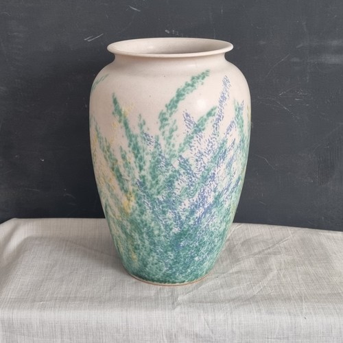 Vintage vase blue and - blue,