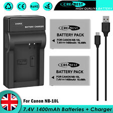 2x Battery NB-10L + Charger