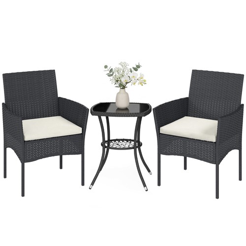 Outsunny piece rattan bistro - 3,